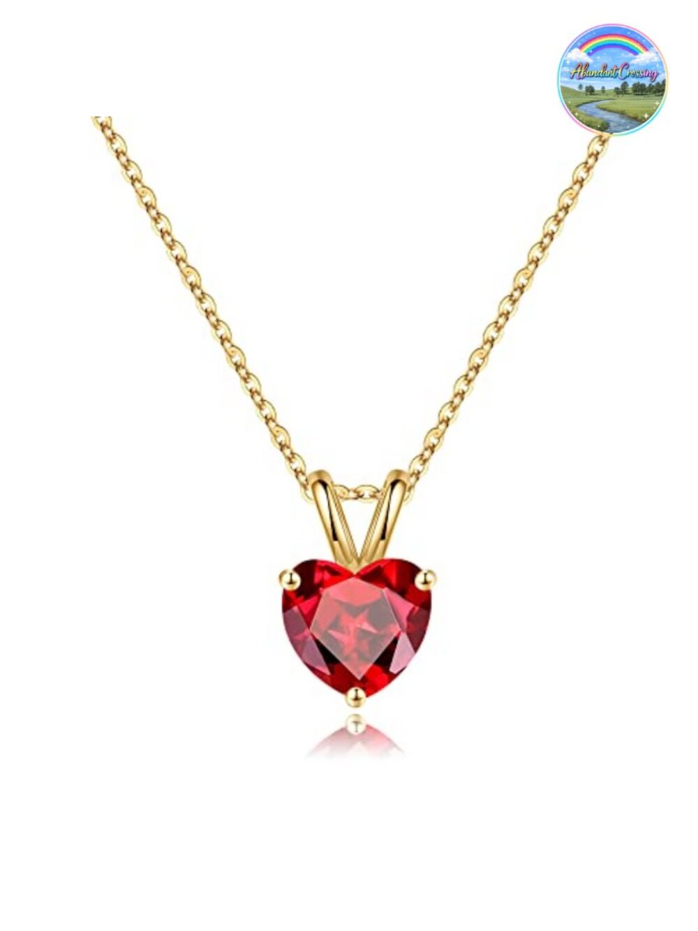 925 Sterling Silver Heart Birthstone Necklace Dainty Gemstone Pendant Jewelry